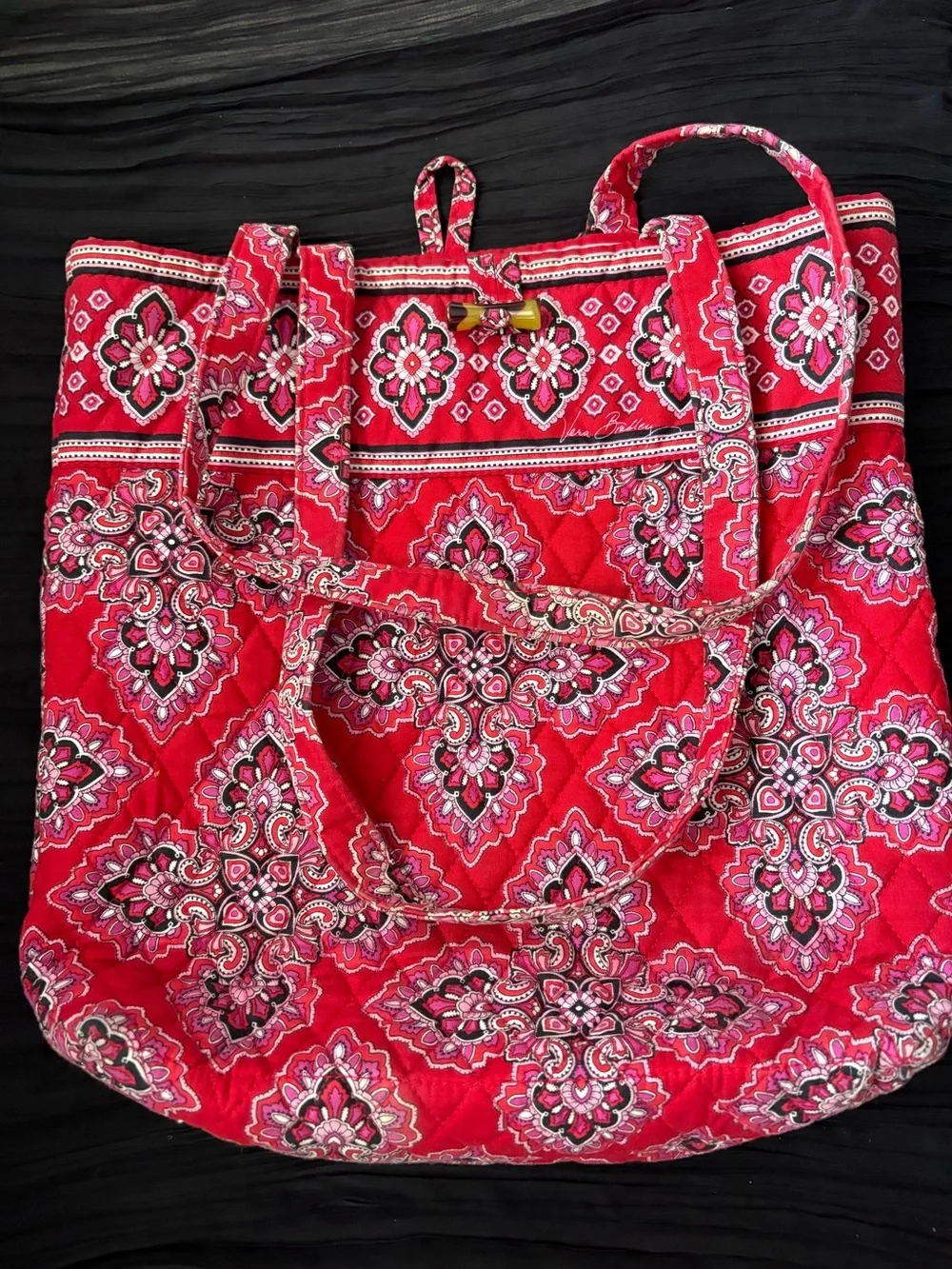 Vera Bradley Retired Frankly Scarlet Tote